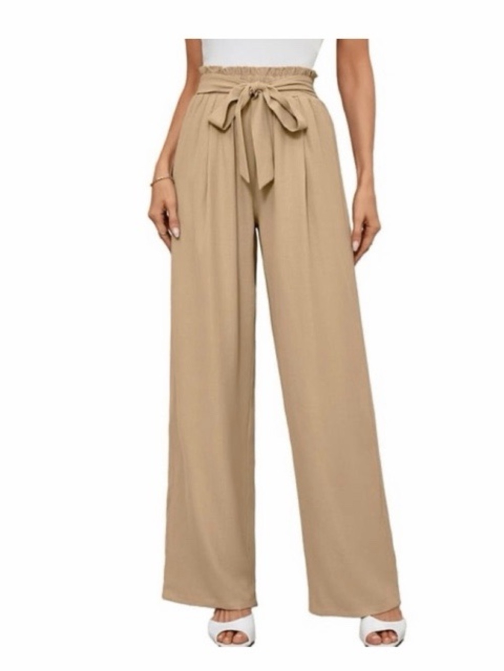 Chiclily High-Waisted‎ Wide-Leg Trouser Pants NWT